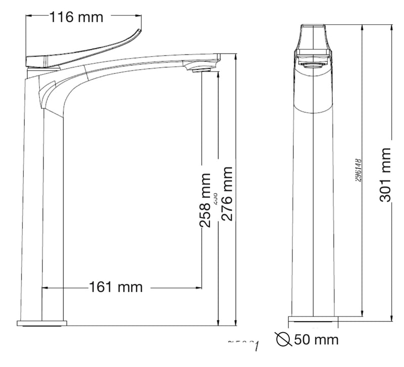 MONOMANDO LAVABO ALTO MIRO 75031SB