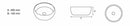 LAVABO VEGAS 400X140 MM