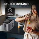MÁQUINA PARA HACER HIELO TAMAÑO CHICO O GRANDE CON CAPACIDAD DE TANQUE DE 2.2L 12kg NUUR MODELO:HIEL12K