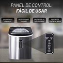 MÁQUINA PARA HACER HIELO TAMAÑO CHICO O GRANDE CON CAPACIDAD DE TANQUE DE 2.2L 12kg NUUR MODELO:HIEL12K
