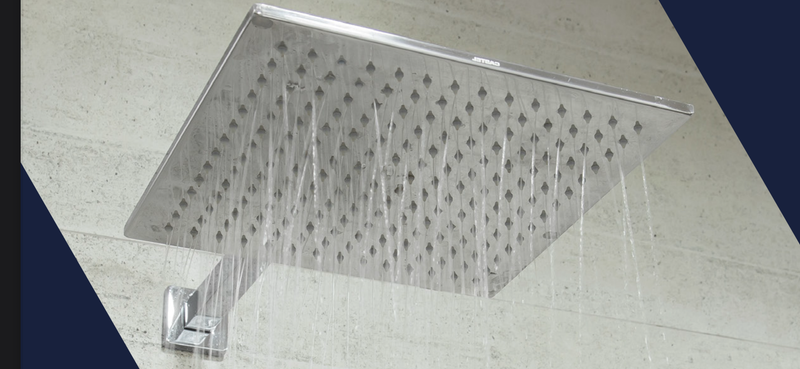 PLATO DE REGADERA 8" (20CM) CUADRADA LEXUS ALTA PRESION 537493