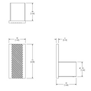 PORTAPAPEL SENCILLO MAXIMA TITANIUM L-20117-TN