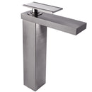 MONOMANDO ALTO PARA LAVABO MAXIMA TITANIUM. INCLUYE CONTRA PUSH  L-EP-933-TN
