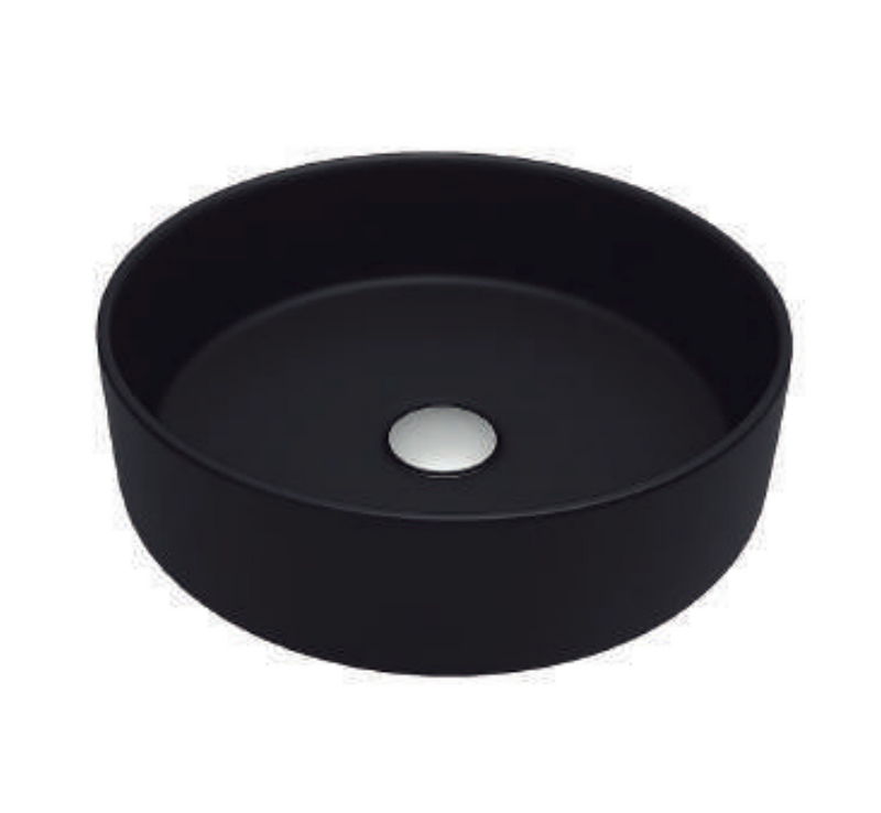 LAVABO CERAMICO DE  ALTA RESISTENCIA NEGRO MATELC-003N