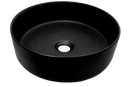 LAVABO REDONDO CERAMICO NEGRO LC-003