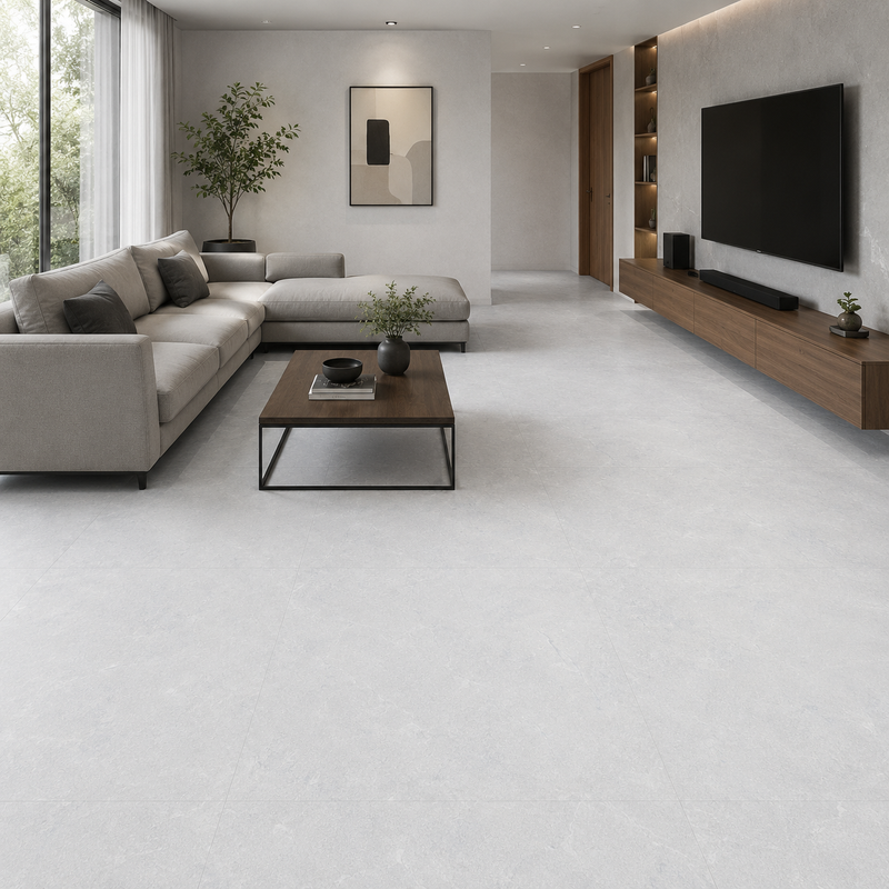 PISO PORCELANICO ADRIA LIGHT GREY ESMALTADO RECTIFICADO 59.3X119 (CAJA 2.12)3PZS