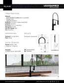 MONOMANDO PARA COCINA LKAV1061MBCR