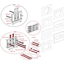 PULSADOR NEGRO 47X165X160MM M1878