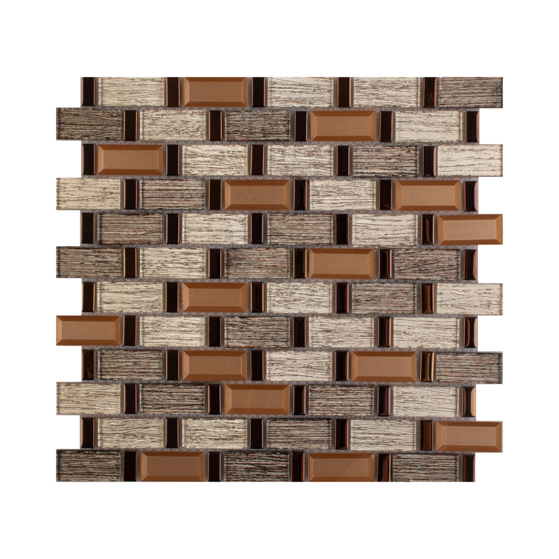 MALLA DE VIDRIO CON PLATING FLORENCIA 30X30CM (CAJA 1.8M2)20PZ