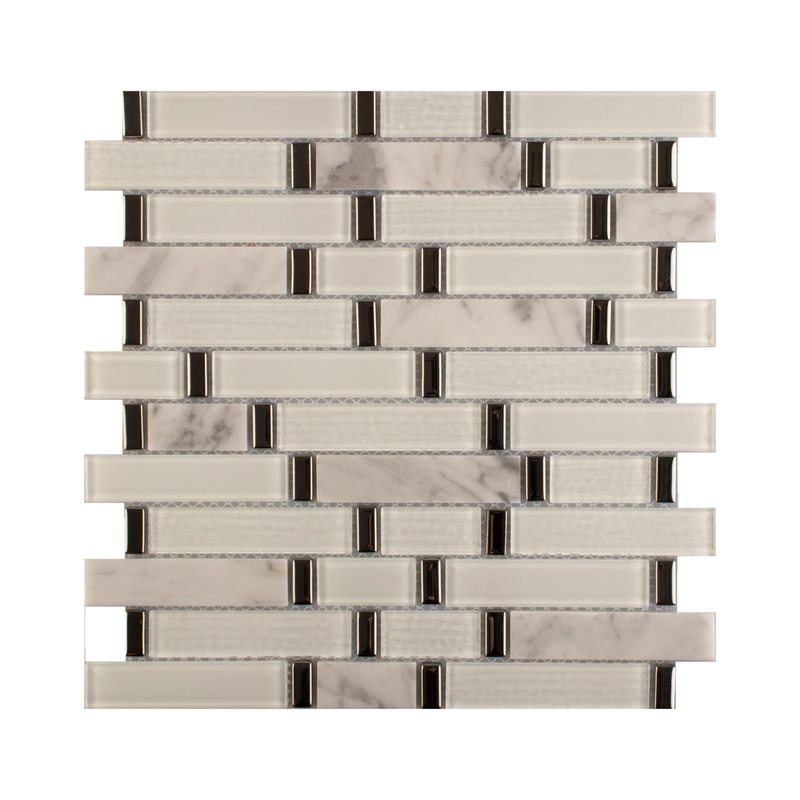 MALLA DE VIDRIO CON PLATING HELSINKI 30X30CM (CAJA 1.8M2)20PZ