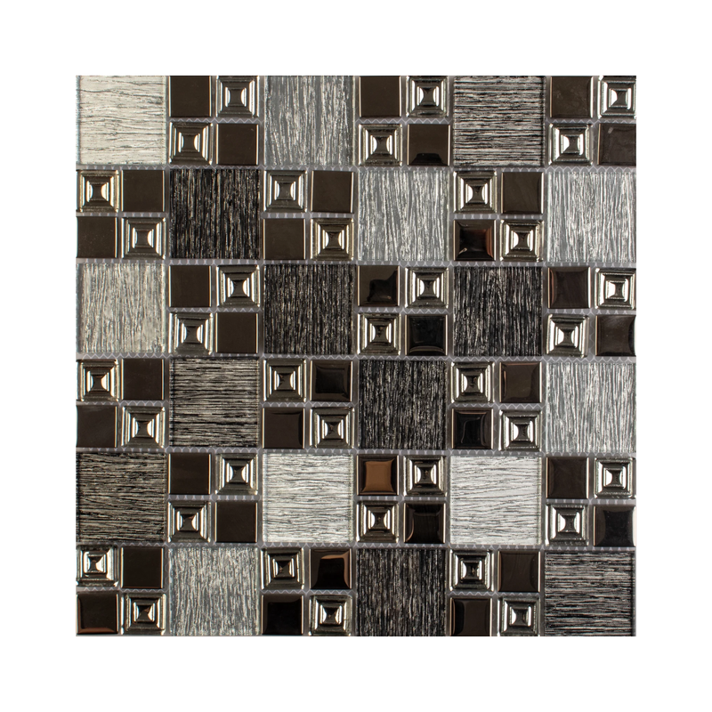 MALLA DE VIDRIO CON PLATING HUESCA 30X30CM (CAJA 1.8M2)20PZ (Copia)