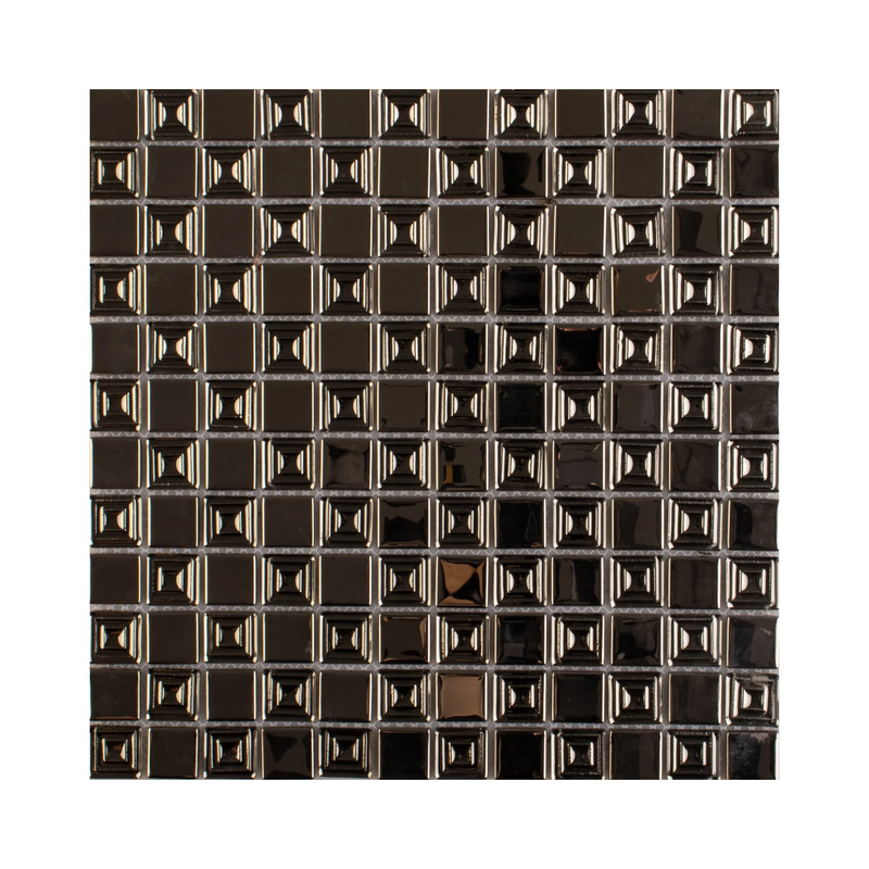 MALLA DE VIDRIO CON PLATING NAIROBI 30X30CM (CAJA 1.8M2)20PZ