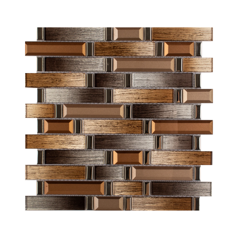 MALLA DE VIDRIO CON PLATING OSLO 30X30CM (CAJA 1.8M2)20PZ