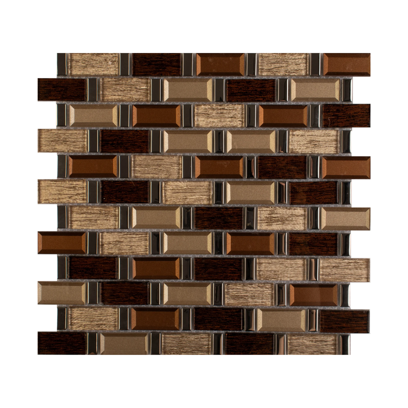 MALLA DE VIDRIO CON PLATING VERONA 30X30CM (CAJA 1.8M2)20PZ
