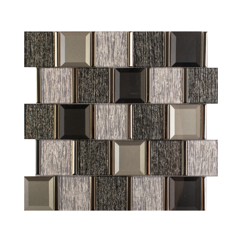 MALLA DE VIDRIO CON PLATING LANZAROTE 30X31CM (CAJA 1.83M2)20PZ