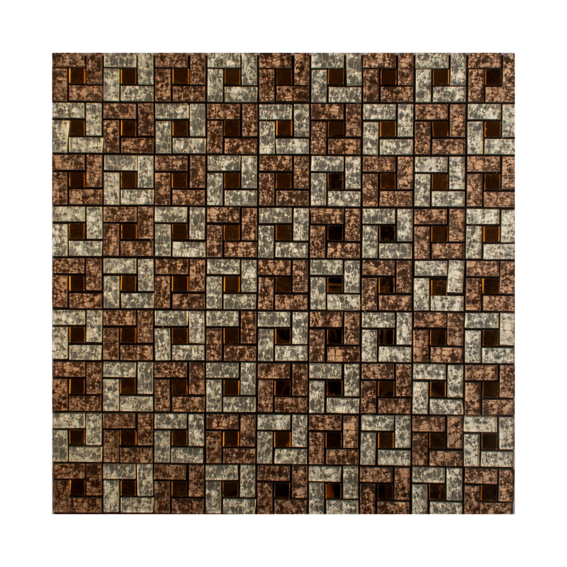 MALLA DE VIDRIO CON PLATING ANGOLA 30X30CM (CAJA 1.98M2)22PZ