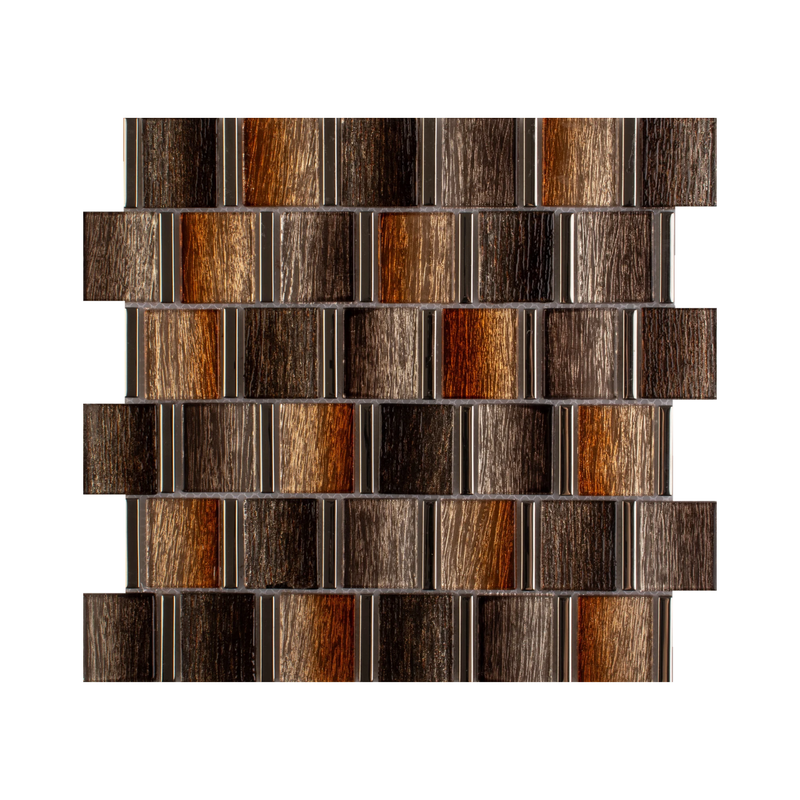 MALLA DE VIDRIO CON PLATING MADEIRA 30X31CM (CAJA 1.86M2)20PZ