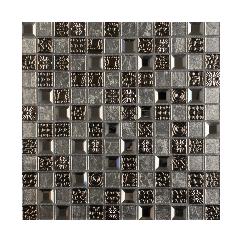 MALLA DE VIDRIO CON PLATING TERUEL 30X30CM (CAJA 1.98M2)22PZ