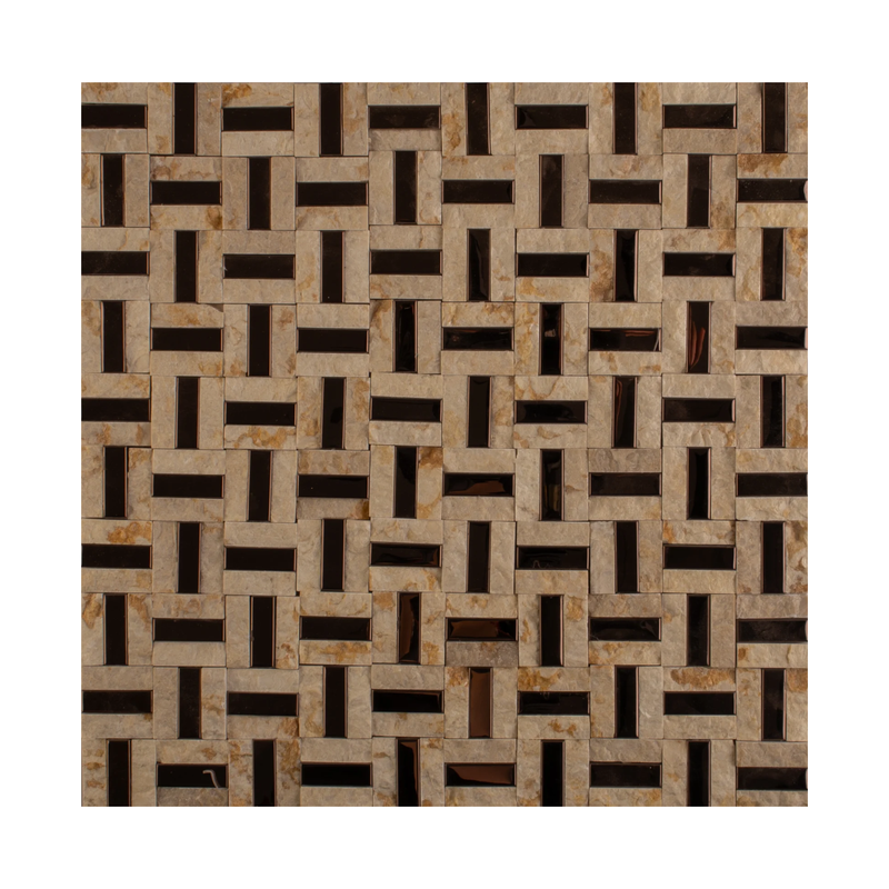 MALLA DE VIDRIO CON PLATING FILIPINAS 30X30CM (CAJA 0.99M2)11PZ