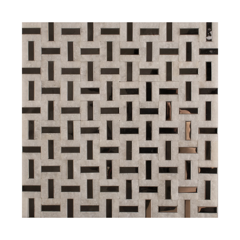 MALLA DE VIDRIO CON PLATING MANILA 30X30CM (CAJA 0.99M2)11PZ