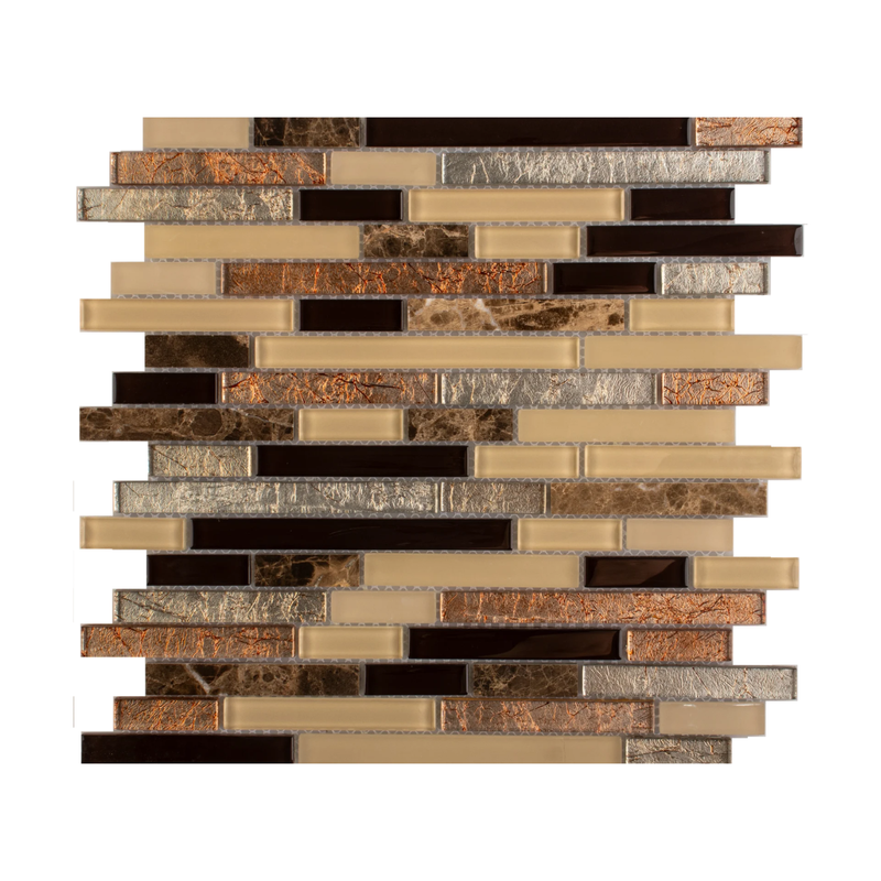 MALLA DE VIDRIO CON PLATING PAMPLONA 30X30CM (CAJA 0.99M2)22PZ