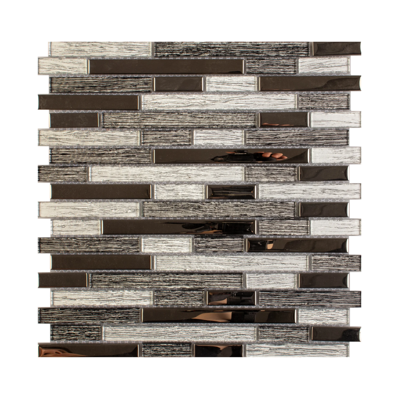 MALLA DE VIDRIO CON PLATING CADIZ 30X30CM (CAJA 1.35M2)20PZ