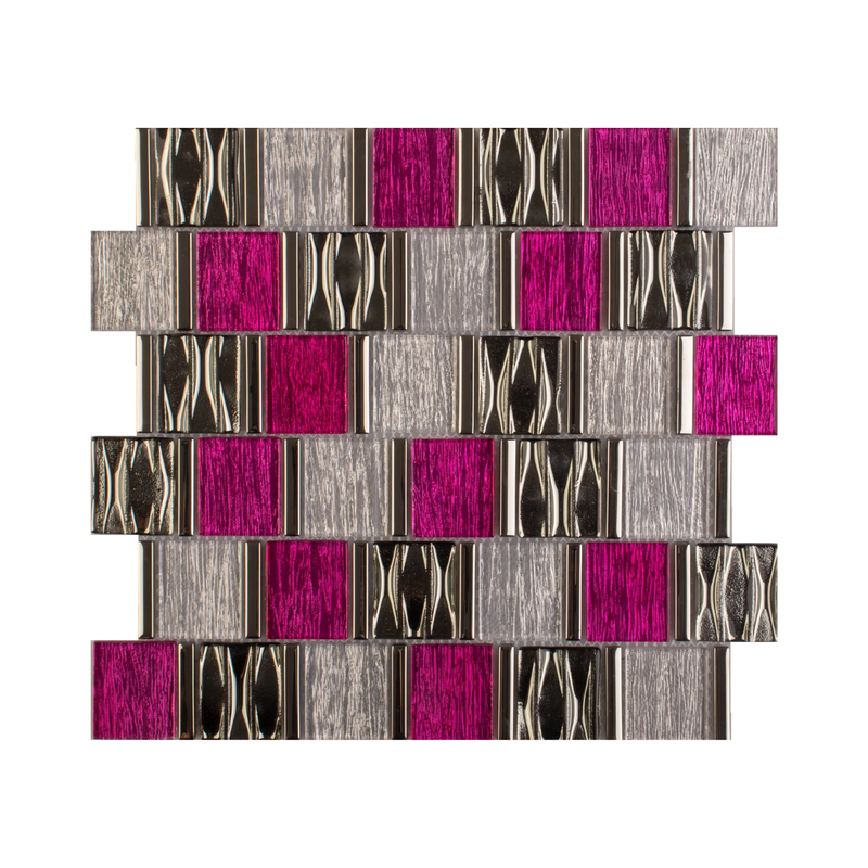 MALLA DE VIDRIO CON PLATING RIOJA 30X31CM (CAJA 1.86M2)20PZ