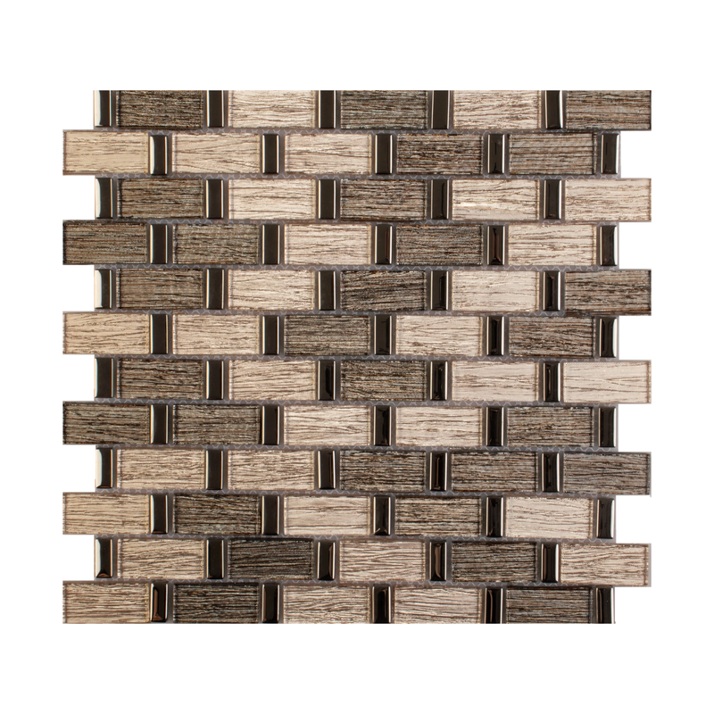 MALLA DE VIDRIO CON PLATING MARSELLA 30X30CM (CAJA 1.35M2)20PZ
