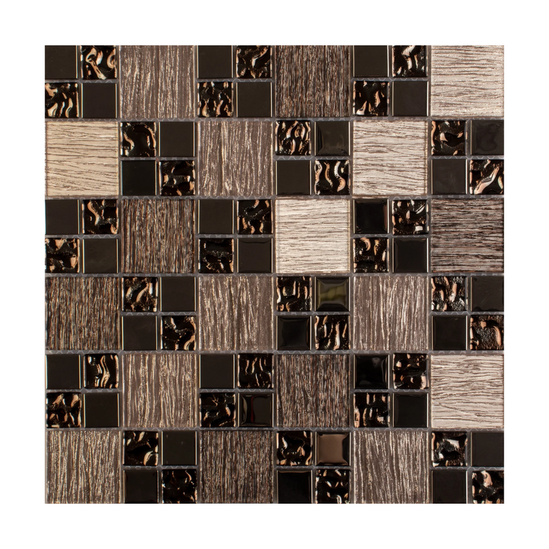 MALLA DE VIDRIO CON PLATING PAOLA 30X30CM (CAJA 1.35M2)22PZ