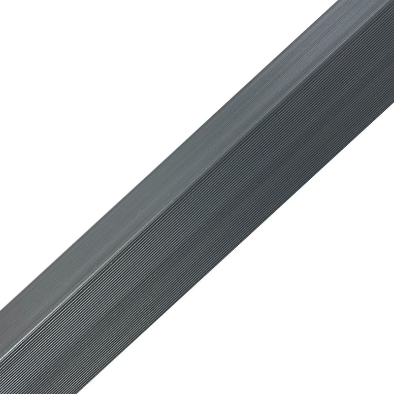 MOLDURA SMOKE GREY WPC 35x35x2900 MM PARA TERMINACIONES EN ESQUINA LAMBRIN EXTERIOR