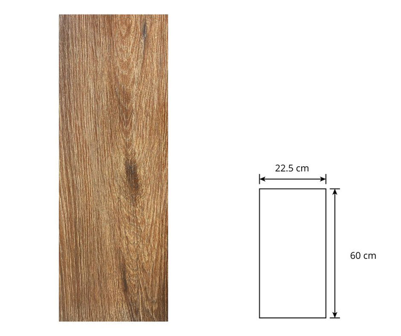 PISO CERÁMICO TANGER NOGAL 22.5 X 60 CM (CAJA 1.89 M2) 14 PIEZAS