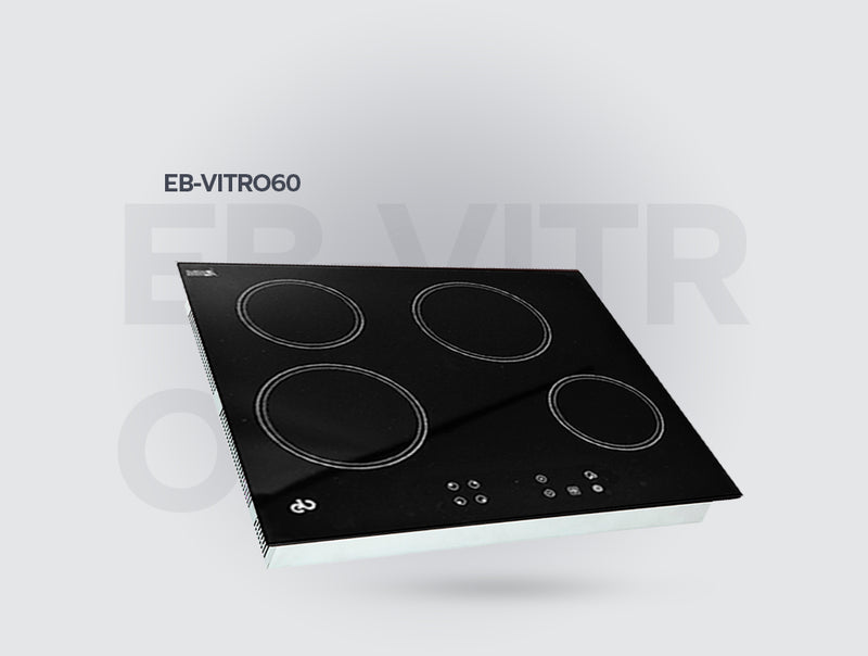 PARRILLA VITROCERAMICA 60 CM 4Q EB-VITRO60