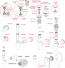 CONTRA POP-UP CON REBOSADERO BRUSHED GOLD A392-GM-B