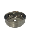 LAVABO CERAMICO DE SOBREPONER MOD.NOGAL PLATEADO NATIA