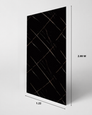 PANEL MARMOL DE PVC BRILLO SALON BLACK 280X112X.3CM