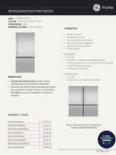 REFRIGERADOR GE PROFILE MABE PDF21EYRCFS