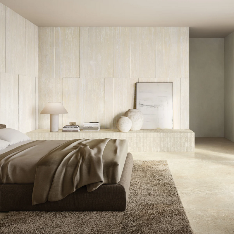 PISO PORCELANICO TRAVERTINI BEIGE VEIN CUT MATE R. 80x160 (CAJA 2.56 m2)
