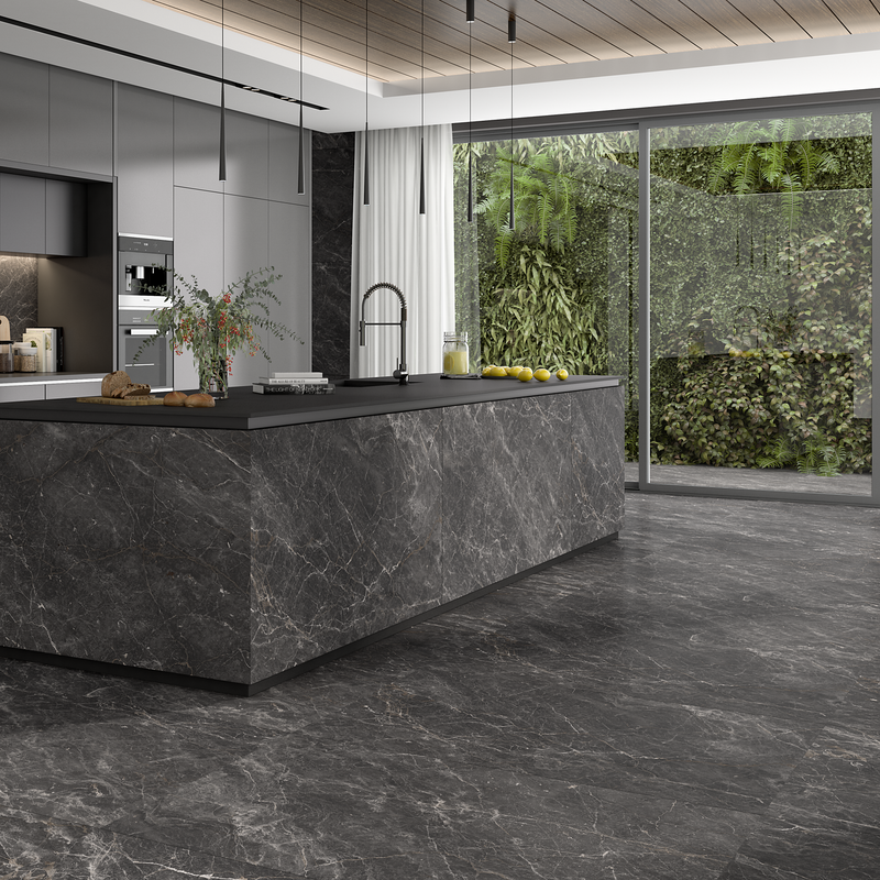 PISO PORCELANICO ETERNAL DARK PULIDO 80X160 (CAJA 2.56) 2PZS