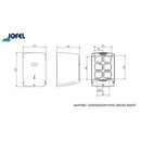 DISPENSADOR DE TOALLA DE PAPEL FLUIDO CENTRICO SMART BLANCO JOFEL AG47060