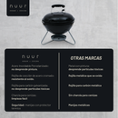 ASADOR DE CARBON PORTÁTIL 14" NUUR MODELO:ASCAR14