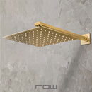 REGADERA CUADRADA CON BRAZO BRUSHED GOLD TB43.902BG
