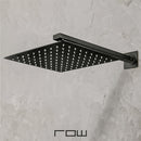 REGADERA CUADRADA CON BRAZO TB41.902NEGRO MATE