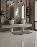 LAVABO PEDESTAL A PISO CON REBOSADERO MOD. SAUCE BLANCO NATIA