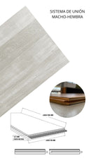 MADERA DE INGENIERIA SAINT TROPEZ EUROPEAN OAK BORDEAUX 1900*190*12 MM (CAJA 2.88 M2)