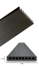 MADERA PARA EXTERIOR DECK DE PVC BLACK (CAJA DE 1.32 M2)