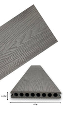 MADERAS PARA EXTERIOR DECK DE PVC LIGHT GREY(CAJA DE 1.32 M2)