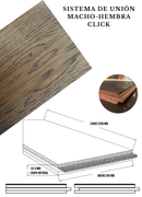 MADERA DE INGENIERIA EUROPEAN CON TEXTURA BLACK E 24O3(CAJA 3.16 M2)GROSOR 15.00MM/4MM CHAPA