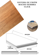 MADERA DE INGENIERIA EUROPEAN CON TEXTURA SMOKED NATURAL E2401 (CAJA 3.16 M2)GROSOR 15.00MM/4MM CHAPA