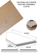 MADERA DE INGENIERIA EUROPEAN CON TEXTURA SMOKED WHITE P2402(CAJA 3.16 M2)GROSOR 15.00MM/4MM CHAPA