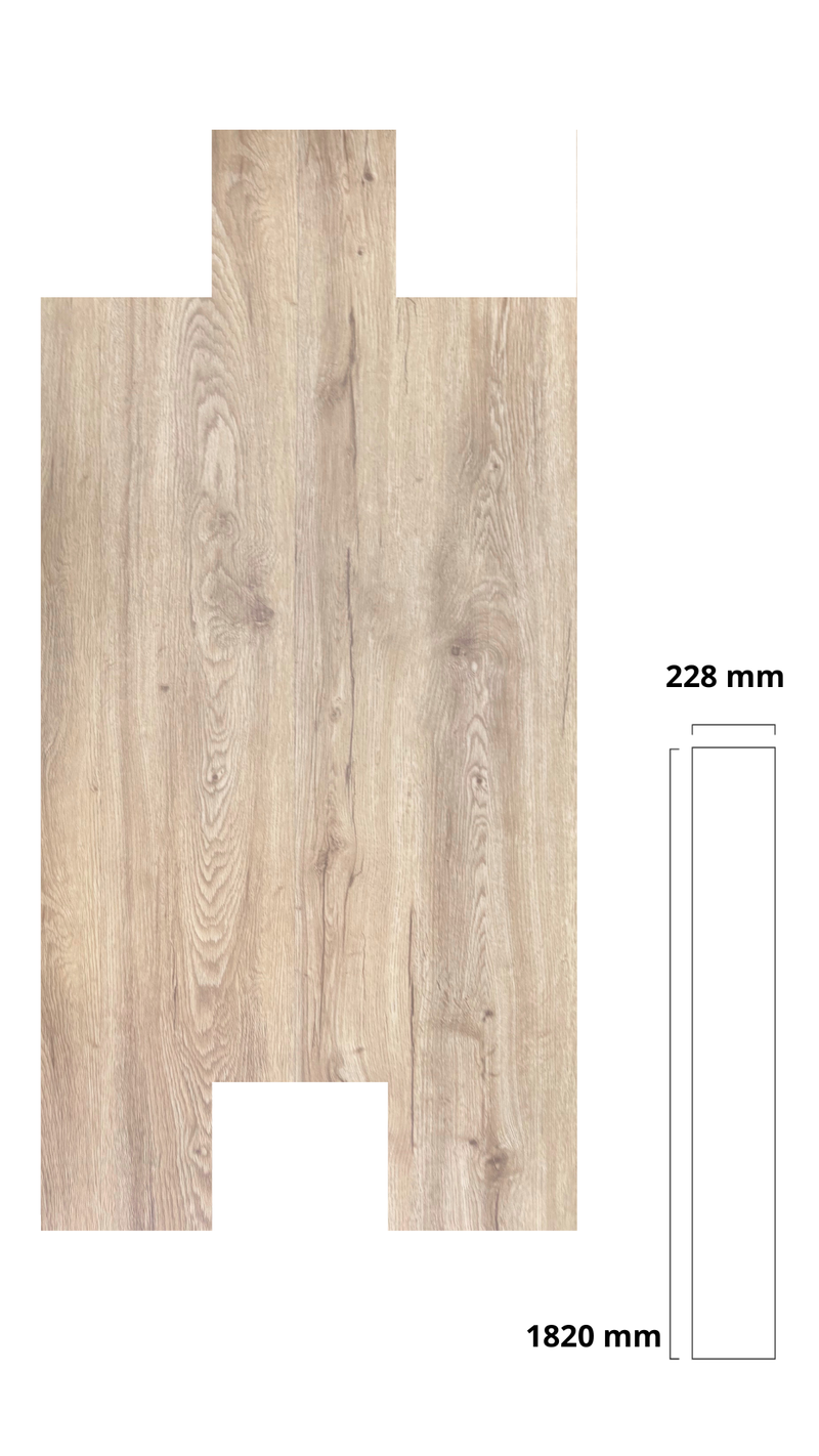 PISO VINILICO SOHO SPC PEANUT ESSENTIAL 1820X228X6.5/0.5MM+1.5MM (CAJA 2.07m2) 5PZS